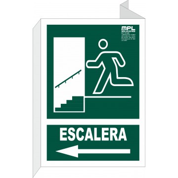 Banderola: Salida Escalera Izquierda Bajada