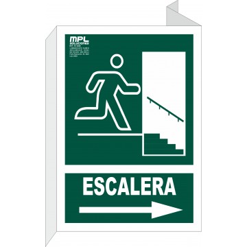 Banderola: Salida Escalera Derecha Bajada