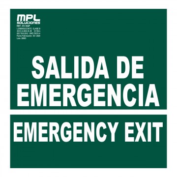 Señal: Salida De Emergencia