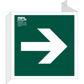 Banderola Cuadrada: Flecha derecha