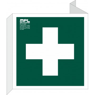 Banderola Cuadrada: First Aid Box