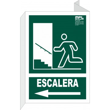 Banderola: Salida Escalera Izquierda Subida