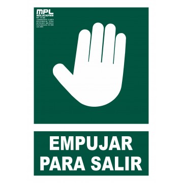 Señal: Empujar Para Salir