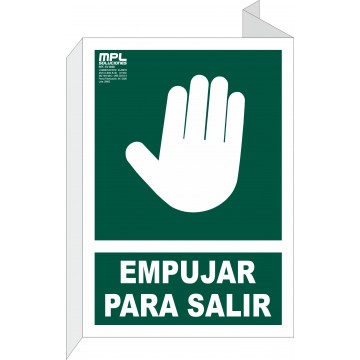 Banderola: Empujar Para Salir