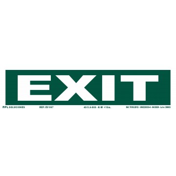 Señal: Exit (Estrecha)