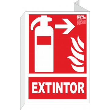 Banderola: Extintor de incendios derecha