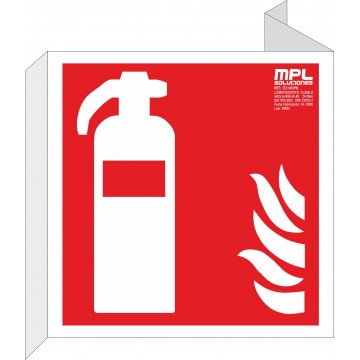 Banderola cuadrada: Extintor de incendios