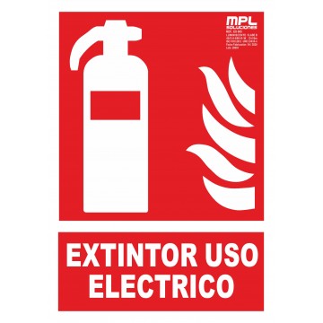 Señal: Extintor uso eléctrico