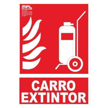 Señal: Carro extintor
