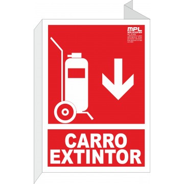 Banderola: Carro extintor abajo