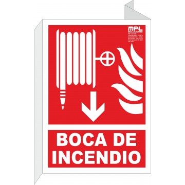 Banderola: Boca de incendios abajo
