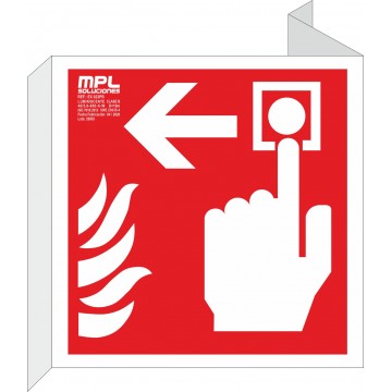Banderola cuadrada: Timbre de alarma izquierda