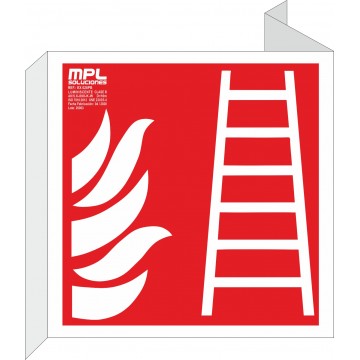 Banderola cuadrada: Escalera de incendios