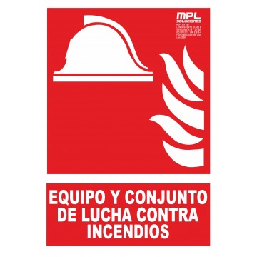 Señal: Equipo y conjunto de lucha contra incendios