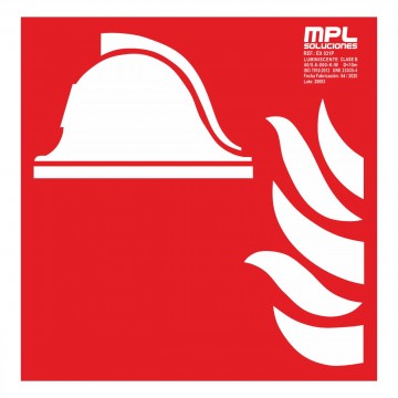 Señal cuadrada: Equipo y conjunto de lucha contra incendios