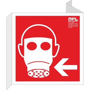 Banderola cuadrada: Máscara izquierda