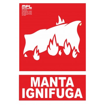 Señal: Manta ignífuga