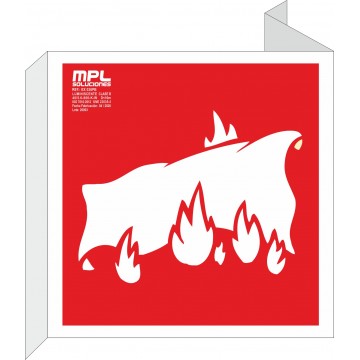 Banderola cuadrada: Manta ignífuga