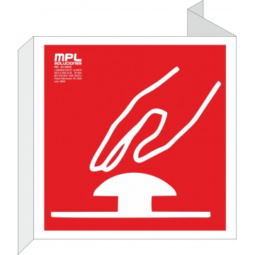 Banderola Cuadrada: Parada De Emergencia Derecha