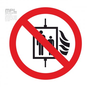 Señal Cuadrada: No Utilizar El Ascensor En Varios Idiomas