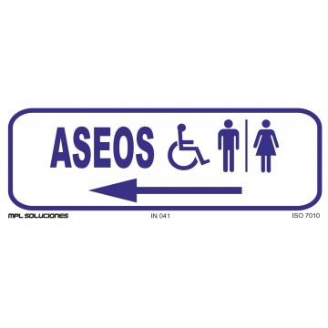 Aseos Izquierda minusválidos, hombres y mujeres