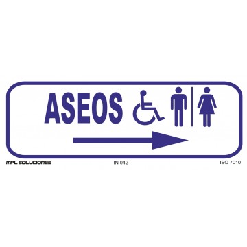 Aseos derecha minusválidos, hombres y mujeres