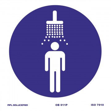 Señal: Obligatorio ducharse