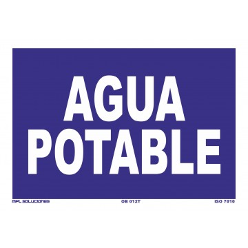 Señal: Agua potable