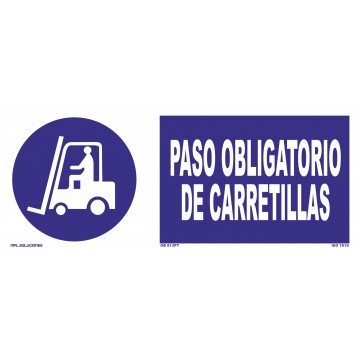 Señal: Paso obligatorio de carretillas