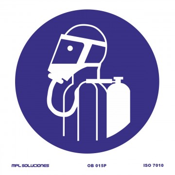 Señal: Obligatorio equipo autónomo