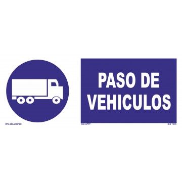 Señal: Paso de vehículos