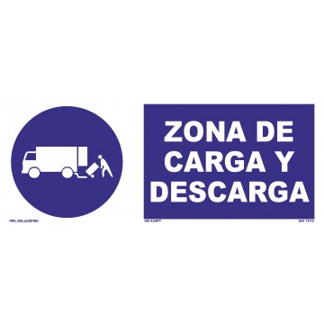 Señal: Zona de carga y descarga