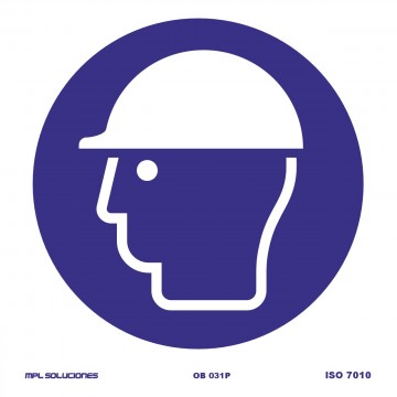 Señal: Uso obligatorio de casco