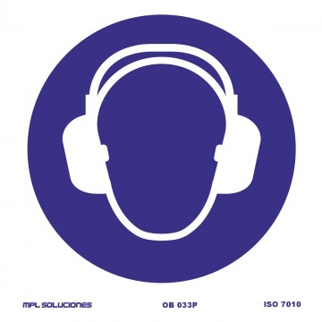 Señal: Uso obligatorio de protector auditivo