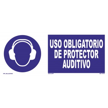 Señal: Uso obligatorio de protector auditivo