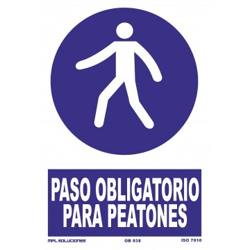 Señal: Paso obligatorio para personas