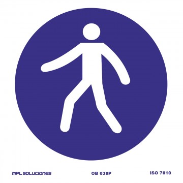 Señal: Paso obligatorio para personas