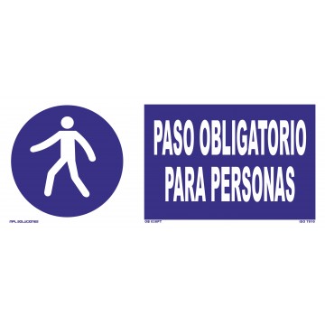 Señal: Paso obligatorio para personas