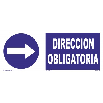 Señal: Dirección obligatoria derecha