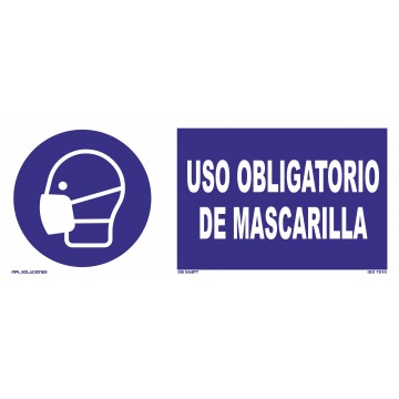 Señal: Uso obligatorio de mascarilla