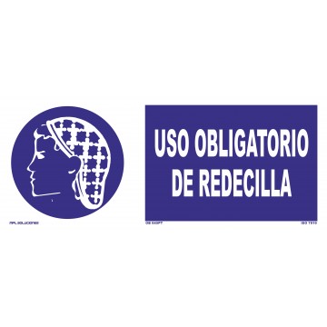 Señal: Uso obligatorio de redecilla