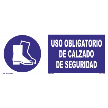 Señal: Uso obligatorio de calzado de seguridad