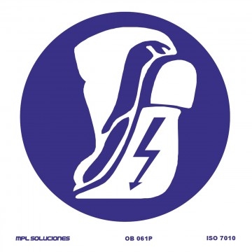 Señal: Uso obligatorio de calzado antiestático