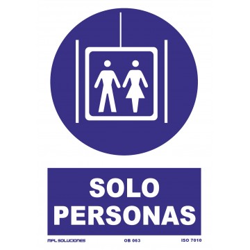 Señal: Solo personas