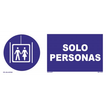 Señal: Solo personas