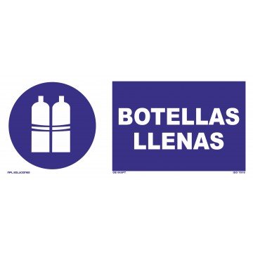 Señal: Botellas llenas