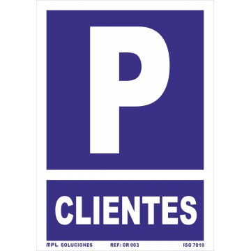 Señal: Parking Clientes