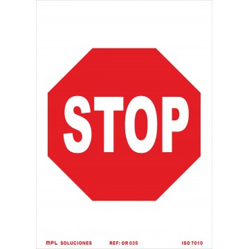 Señal: STOP