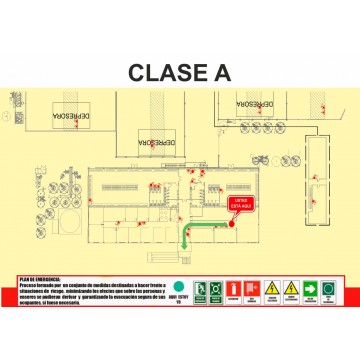 Plano de Evacuación - CLASE A