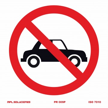 Señal: Prohibido paso de vehículos